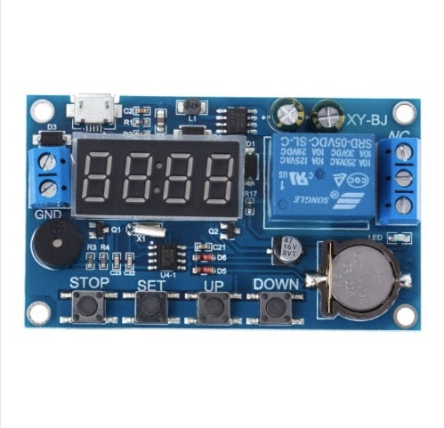1E11 Trigger Cycle Timer Delay Switch 5-30v Relay Switch Module 24H Timing control