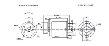 5E7  R260 Vibration Motor 3-12V