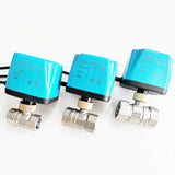 DN15 Mini electric ball valve 12V 2 wire brass electric ball valve suitable for water/oil/liquid
