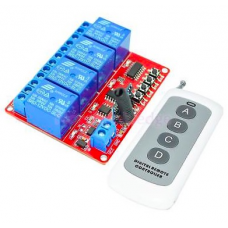 1C3 5V-4CH-1000m-Remote-Control-Relay-Switch-Transceiver-Receiver-433MHz