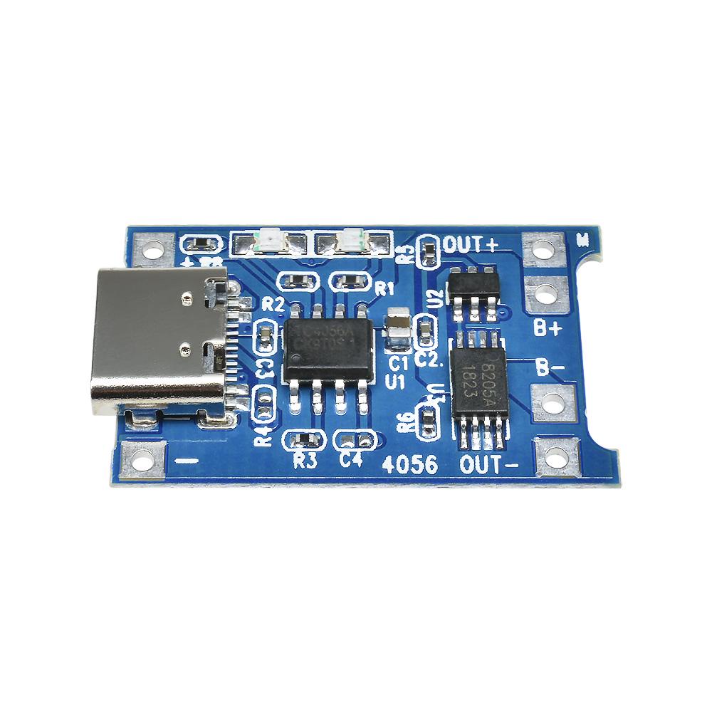 1B12 Type-c USB 5V 1A 18650 TP4056 Lithium Battery Charger Module Charging Board With Protection