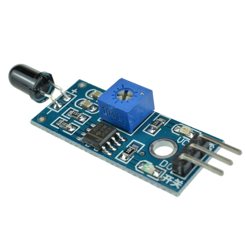 IR Infrared Flame Detection Sensor Module Flame Sensor – Blue PCB ...