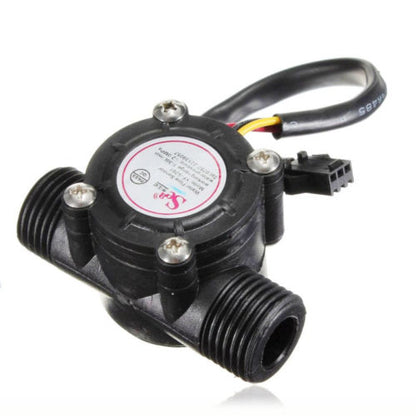 3C5 YF-S201 1/2" 1.75Mpa Water Flow Sensor Control Hall Flowmeter Flow Meter 1-30L/min (DC4.5 5V-24V)