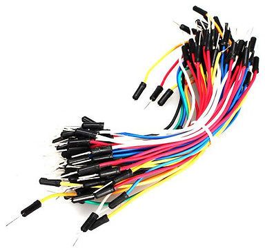 1A5  65Pcs Male to Male Jumper Cable Wires Solderless Flexible Breadboard