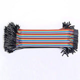 40PCS Male to Female Dupont Wire Color Jumper wire Cable 2.54mm 1P-1P 20cm