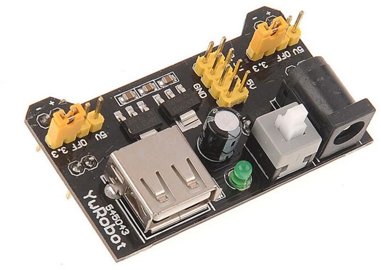 2E7 MB102 Breadboard Power Supply Module 3.3V 5V For Solderless Breadboard