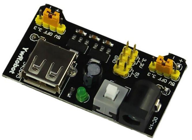 2E7 MB102 Breadboard Power Supply Module 3.3V 5V For Solderless Breadboard