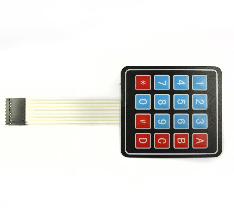 1B14 Keypad Matrix 4 x 4 Array 16 Key Membrane Switch Keyboard