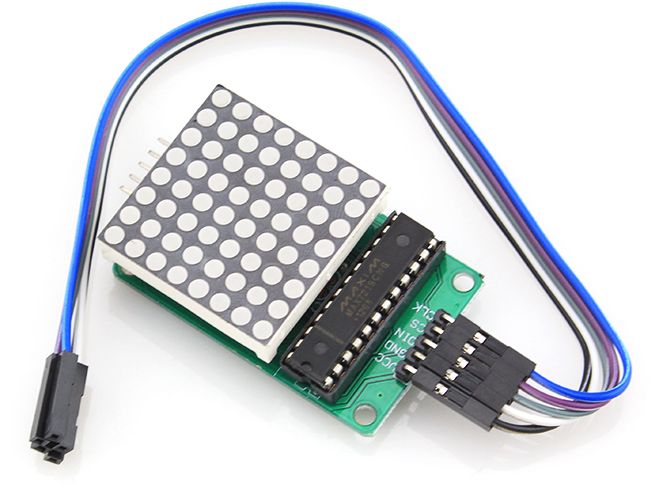 8x8 LED MAX7219 DOT Matrix Display Module – Blue PCB Electronics