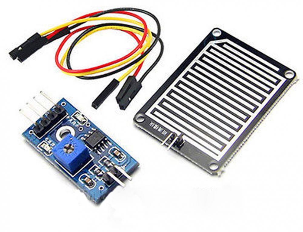 Raindrop Sensor Module Type Raindrops Detection sensor modue rain weather module Humidity – Blue ...