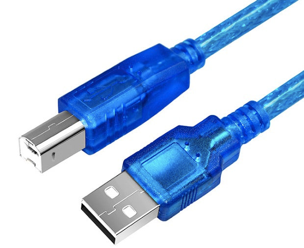 D5I  A Blue USB2.0 A Male to B Male printing cable 30cm
