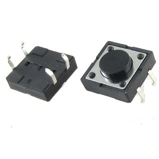 (3 pcs) Push Button Switch 4pin 12mm