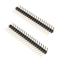 1D25  Right Angle Pin Header 1 Row, 20 Pin, 2.54mm Pitch (1pcs)