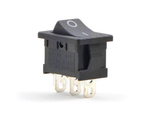 1D10   Rocker Switch: 3-Pin, SPDT, 10A