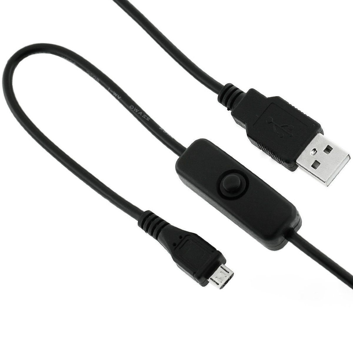 2E5 Micro USB Power Cable with ON/OFF switch for Raspberry Pi