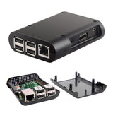 1E10  Black Protective Case Cover Shell Enclosure Box For Raspberry Pi 3 B,2 B, B+