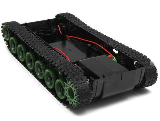 4C000F  3-8V DIY Shock Absorbed Smart Robot Tank Chassis Car With 130 Motor For Arduino