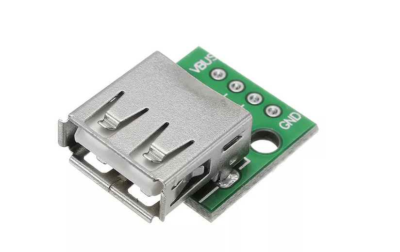 1D27  USB 2.0 Female Head Socket To DIP 2.54mm Pin 4P Adapter Board