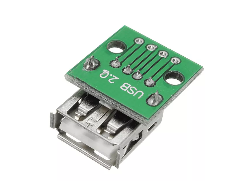 1D27  USB 2.0 Female Head Socket To DIP 2.54mm Pin 4P Adapter Board